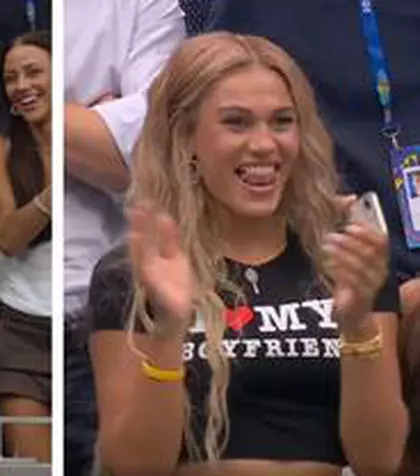 Iubita faimoasă a numărului 9 ATP a atras toate privirile la US Open! Dans în tribune și un tricou special