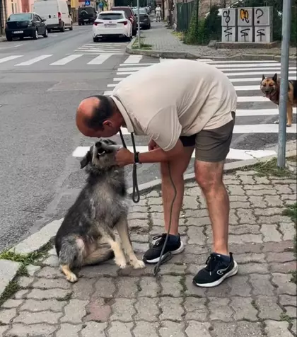 Barbat filmat în timp ce amenința că își omoară câinele