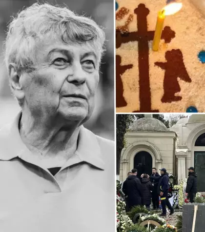 Ce a apărut la mormântul lui Mircea Lucescu. Totul s-a întâmplat la slujba de comemorare a regretatului antrenor, de față cu toți oamenii