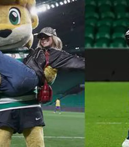 Sydney Sweeney, apariție incendiară la meciul din Europa! » Vedeta de la Hollywood a coborât pe gazon, a bătut un penalty și a celebrat ca Bruno Fernandes