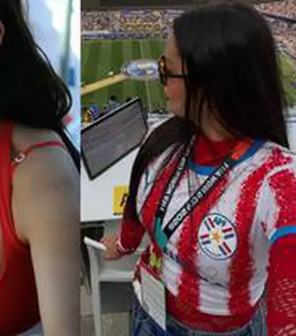 Toți o țin minte cu telefonul în decolteu, iar acum s-a întors după 16 ani! Larissa Riquelme, apariție de nerecunoscut la SUA - Paraguay