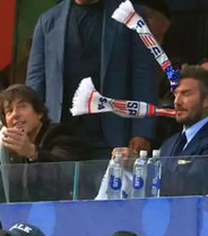 I l-a aruncat în cap lui Beckham! Reporterul GSP era la 3 metri distanță și a surprins întreaga scenă ciudată, la SUA - Paraguay
