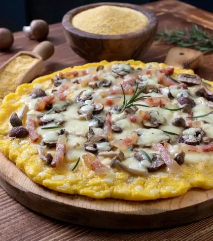 Cum să faci pizza cu blat de mămăligă – reţete