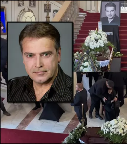 ULTIMA ORĂ! Imagini care îți rup inima de la priveghiul lui Ioan Isaiu. Colegii, familia, stană de piatră în fața acestei tragedii. Cine a venit să-și ia rămas-bun și ce scrie pe coroana cu flori albe de lângă sicriu