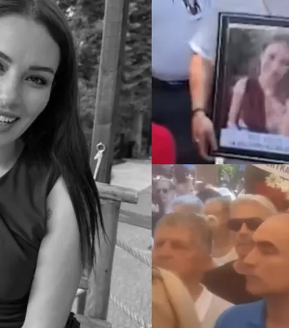 Imagini sfâșietoare de la înmormântarea lui Ece Irtem. Mama actriței, răpusă de durere la căpătâiul fiicei sale