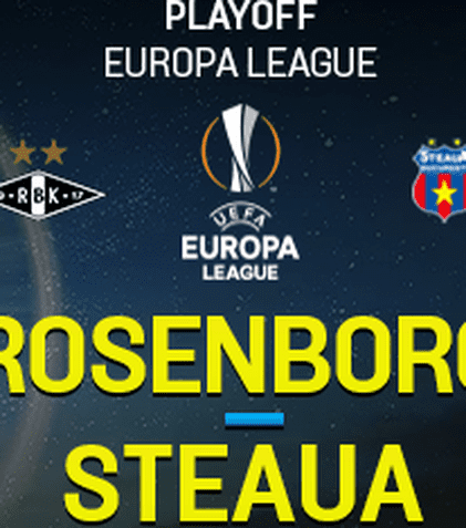UEFA Europa League: Rosenborg - Steaua se vede diseară la Pro TV