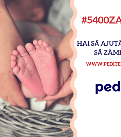 Peditel 1791 lansează Campania de strângere de fonduri #5400ZAMBETE. „Hai să ajutăm un copil sa zâmbească”