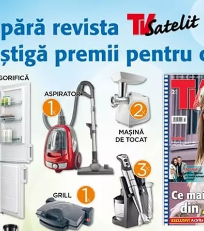 CONCURS: Câștigă electrocasnice Gorenje cu revista „TV Satelit”!