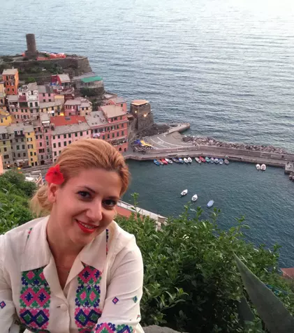 Amalia Enache s-a relaxat în Toscana