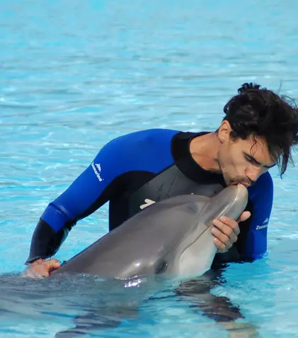 Andrei Andrei înoată cu delfinii în semifinala „Burlacul”