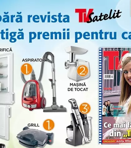 CONCURS: Câștigă electrocasnice Gorenje cu revista „TV Satelit”!