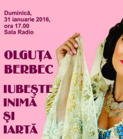 Concert și lansare CD Olguța Berbec, la Sala Radio
