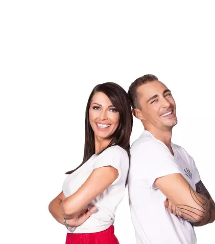 EXCLUSIV. Cum se înţeleg Ilinca Vandici şi Vladimir Drăghia la filmările pentru „FanArena”