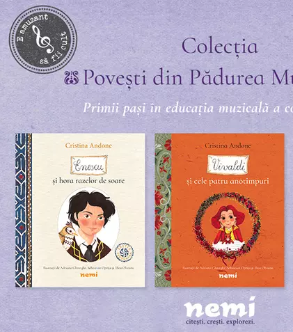 „Poveștile din Pădurea Muzicală” continuă la Editura Nemi