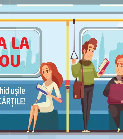 Cartea la metrou – invitație la lectură: Atenție, se închid ușile și se deschid cărțile!