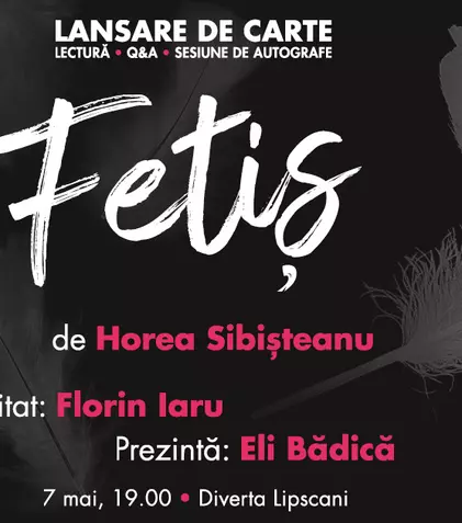 Editura Nemira lansează marți, 7 mai, de la ora 19.00, la librăria Diverta Lipscani, volumul „Fetiș”