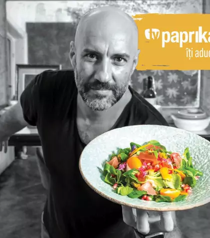 TV Paprika lansează o nouă emisiune culinară, „Culoare în farfurie”, cu Radu Dumitrescu