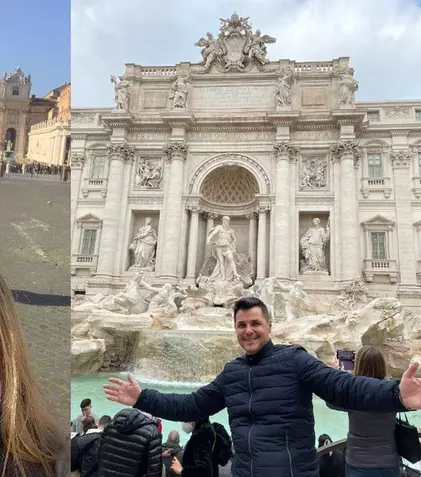 Vacanță romantică în doi pentru Cove și soția lui, la Roma