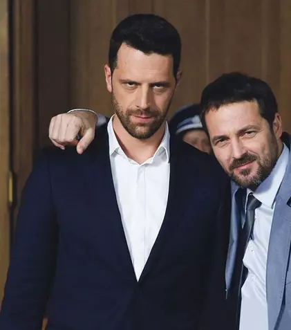 Reuniune între „rivalii” din serialul „Vlad”. Adrian Nartea și Andrei Aradits au filmat împreună