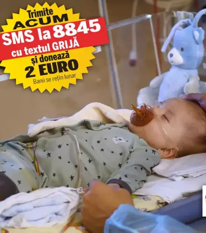 „Grijă pentru nou-născuți”, campanie umanitară a Fundației Ringier pentru achiziționarea unui sistem de livrare a oxidului nitric. Karina, salvată din ghearele morții după 6 luni de luptă