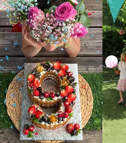 Anca Lungu și-a aniversat fetița. Natalia a împlinit 9 ani și a avut parte de o petrecere în grădină