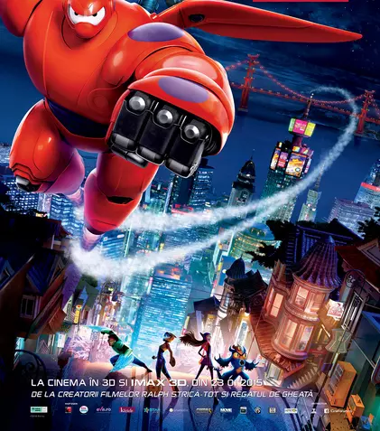 Filmul Disney „Big Hero 6 / Cei 6 supereroi” are premiera pe 23 ianuarie
