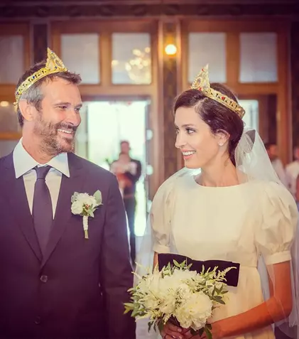 Cum arătau Monica și Nicolai Tand, în urmă cu șase ani, când au făcut nunta. Mireasa a purtat o rochie care a întors toate privirile