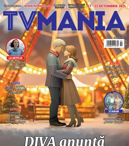 Noul TVMania (nr. 42/2025): 72 de programe TV pentru 17–23 octombrie și startul filmelor de Crăciun la DIVA