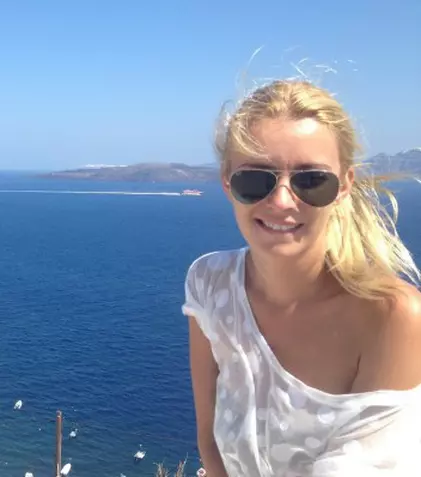 FOTO: Diana Dumitrescu s-a relaxat în Santorini