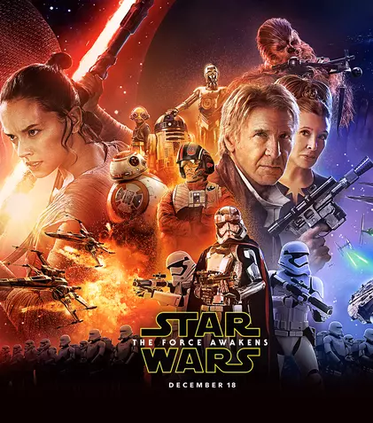 Recomandarea TVmania pentru seara de miercuri, 13 decembrie: „Star Wars: Trezirea Forței” cu Harrison Ford și Carrie Fisher