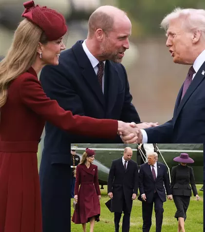 Kate Middleton și Prințul William l-au întâmpinat oficial pe Donald și Melania Trump la Windsor Castle