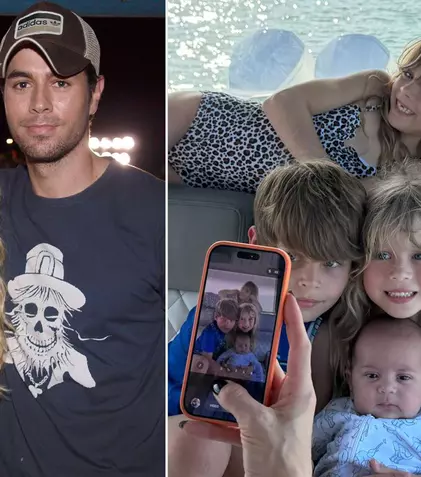 Anna Kournikova și Enrique Iglesias, prima imagine cu toți cei patru copii! Ce nume romantic au ales pentru mezin