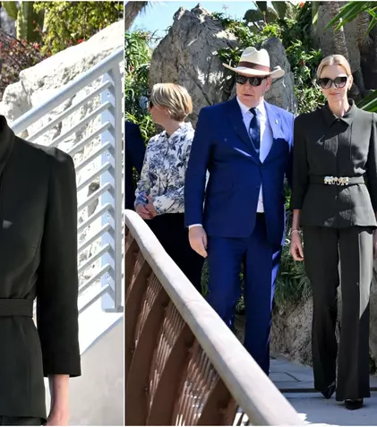 Prințesa Charlene, apariție impecabilă la redeschiderea Grădinii Exotice! Accesoriul „reciclat” la care suverana din Monaco nu renunță. FOTO
