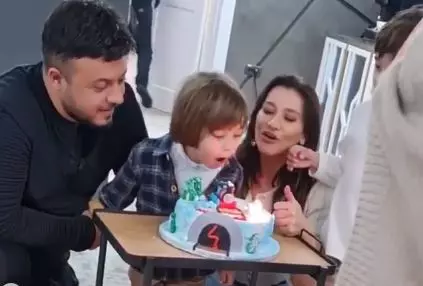 Claudia-Pătrășcanu-și-Gabi-Bădălău-împreună-la-ziua-fiului-lor-2