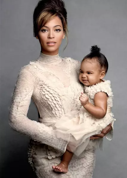 Beyoncé și fetița ei, Blue Ivy, acum în vârstă de 5 ani.