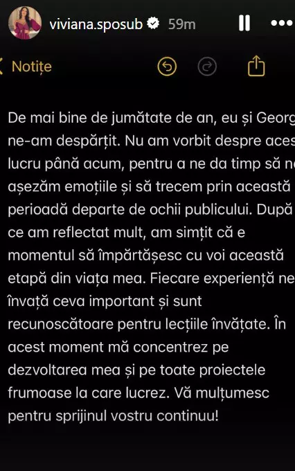 Viviana Sposub declaratie