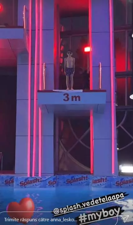 Băiatul Annei Lesko participă la Splash! Vedete la apă. Cel mic a făcut o săritură de senzație (3)