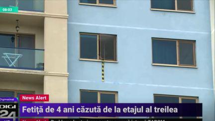 O fetiță din Cluj a căzut de la etaj. Ce greșeală au făcut bunicii ei