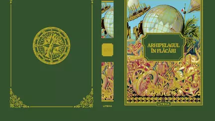 ”Arhipelagul în flăcări”, din colecția Jules Verne, o ficțiune romantică și multă aventură