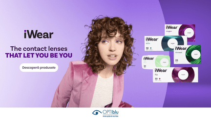 Premieră: OPTIblu lansează în România lentilele de contact iWear, create special pentru confort