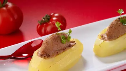 Cartofel umplut cu vită (de la 18 luni)