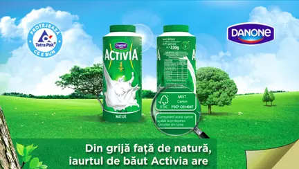 Activia de băut în ambalaj”reponsabil”