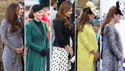 Evoluţia sarcinii Ducesei Kate în imagini, lună de lună