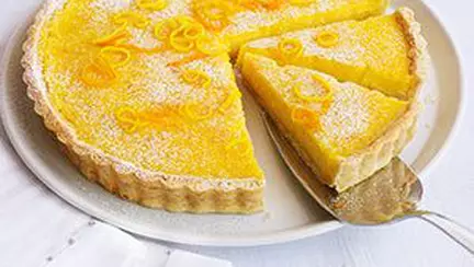 Tartă cu cremă de lămâie