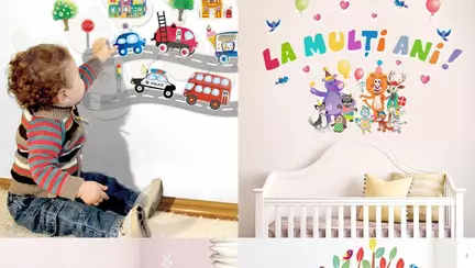 Cum să amenajezi camera copilului cu stickerele repoziționabile de la BabyGraphics