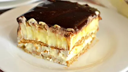 Prăjitura Ecler, fără coacere