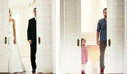 Imagini emoționante. Un bărbat a refăcut pozele de la nuntă cu fetița lui, după ce soția a murit de cancer | FOTO