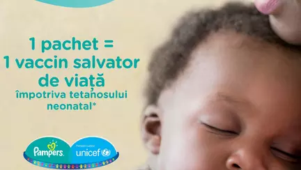(P) Pampers susține 20 de maternități din România cu scutece pentru nou-născuți, cu ocazia aniversării a 11 ani de parteneriat Pampers-UNICEF