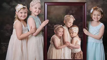 3 fetițe bolnave de cancer s-au reîntâlnit după 3 ani de la prima ședință foto împreună | FOTO