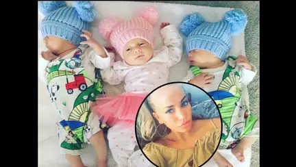 A ramas insarcinata cu tripleti, desi lua contraceptive de ani buni